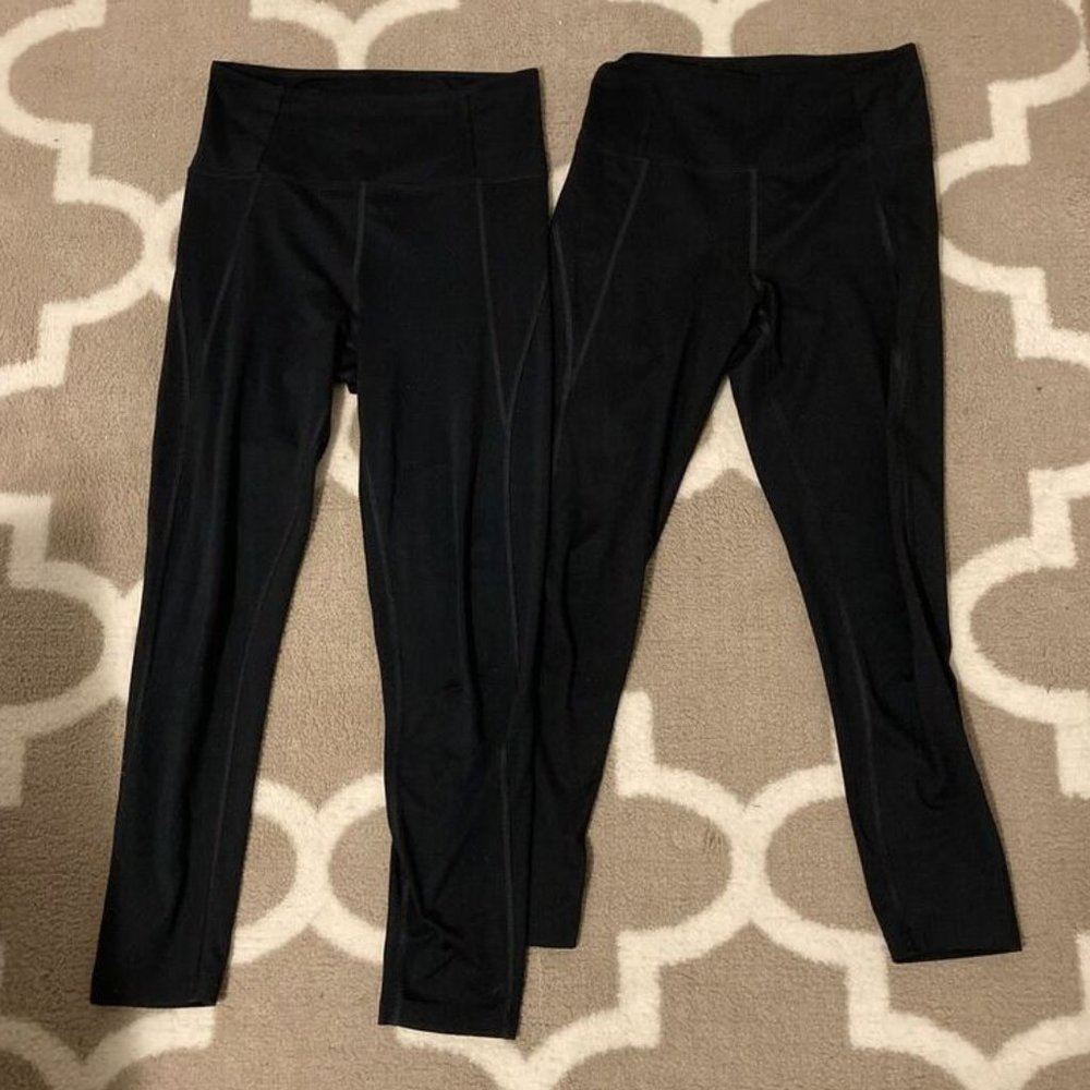 2 pairs of High-rise Girlfriend Collective leggings (23 3/4" & 25")